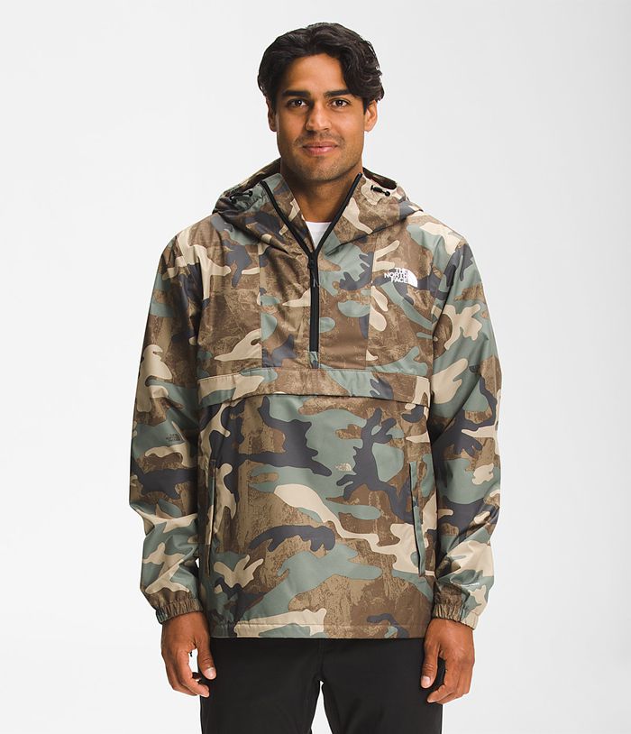 The North Face Regenjas Heren Printed Antora Anorak ABCF68034 - Camo